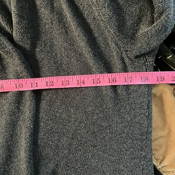 Olsen Europe Cardigan Womens M-L Linen Blend Knit Open Front Lagenlook Boho - Picture 8 of 8